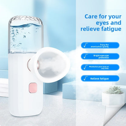 Rechargeable Eye Moisturizing Device with Hot Cold Compress